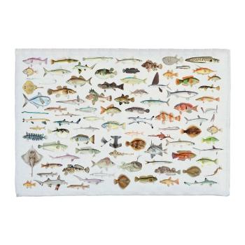 Dywanik łazienkowy z domieszką bawełny Really Nice Things Fish in the Ocean, 40 x 60 cm