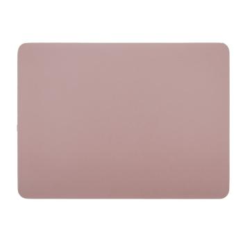 Różowa mata stołowa z imitacji skóry ZicZac Togo, 33x45 cm