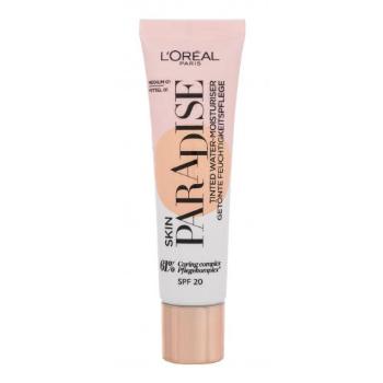 L'Oréal Paris Skin Paradise Tinted Water-Cream SPF20 30 ml podkład dla kobiet 01 Medium