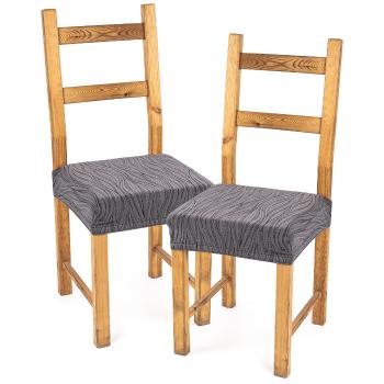 4Home Elastyczny pokrowiec na siedzisko na krzesło Comfort Plus Wave, 40 - 50 cm, komplet 2 szt.