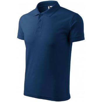 Męska luźna koszulka polo, midnight blue, XL