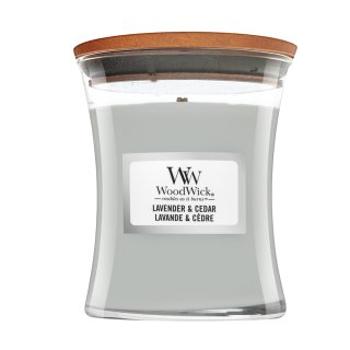 Woodwick Lavender & Cedar świeca zapachowa 85 g
