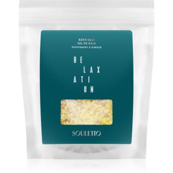 Souletto Peppermint & Ginger Bath Salt sól do kąpieli 500 g
