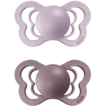 BIBS Couture Silicone Size 2: 6+ months smoczek Lilac / Heather 2 szt.