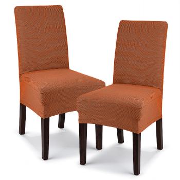 4Home Pokrowiec multielastyczny na krzesło Comfort terracotta, 40 - 50 cm, 2 szt.