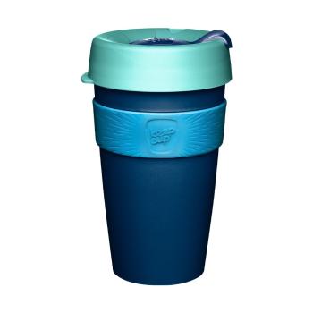 Niebieski kubek podróżny z wieczkiem KeepCup Australis, 454 ml