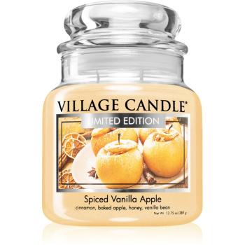 Village Candle Spiced Vanilla Apple świeczka zapachowa (Glass Lid) 389 g