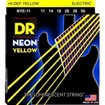 Dr Nye 11-50 Neon Yellow Struny Gitara Elektryczna