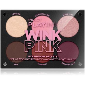 Inglot PlayInn paleta cieni do powiek odcień Wink Pink