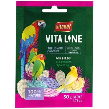 VITAPOL Karma uzupełniająca Vitaline muszle i wapń dla ptaków 50g