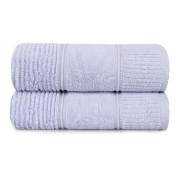 Zestaw 2 jasnoniebieskich bawełnianych ręczników Foutastic Daniela, 50x90 cm