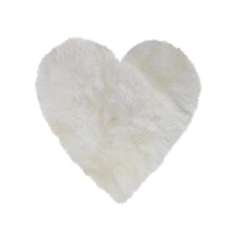 Heitmann Dywanik z jagnięcej skóry HEART, biały