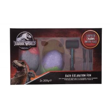 Universal Jurassic World zestaw Kąpielowa bomba z niespodzianką  Jurassic World 2 x 200 g + Dziecięce narzędzia dla dzieci