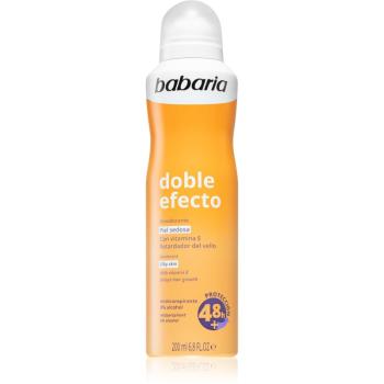 Babaria Deodorant Double Effect antyprespirant w sprayu na spowolnienie odrastania włosków 200 ml