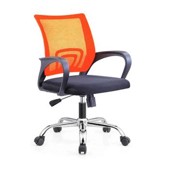Krzesło biurowe, obrotowe-pomarańczowa