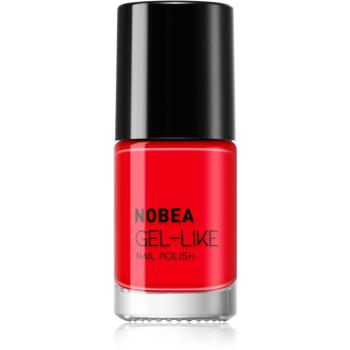 NOBEA Day-to-Day Gel-like Nail Polish lakier do paznokci z żelowym efektem odcień Ladybug red #N08 6 ml