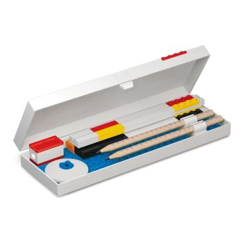 Piórnik z minifigurką na czerwonym klocku LEGO® Stationery