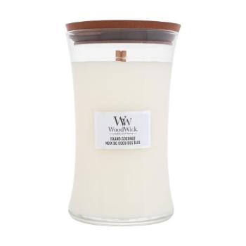 WoodWick Island Coconut 610 g świeczka zapachowa unisex Uszkodzone opakowanie