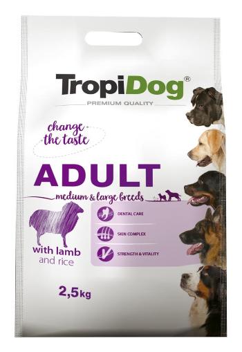 TROPIDOG Premium Adult M&amp;L Lamb&amp;Rice 2,5kg sucha karma dla psów średnich i dużych ras Jagnięcina i ryż