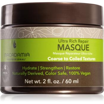 Macadamia Natural Oil Ultra Rich Repair maska dogłębnie regenerująca do włosów zniszczonych 60 ml