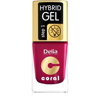 Delia Cosmetics Coral Nail Enamel Hybrid Gel żelowy lakier do paznokci odcień 06 11 ml