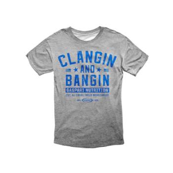 GASPARI NUTRITION T-shirt Clangin and Bangin - GreyOdzież na siłownie > T-shity i rushgourdy