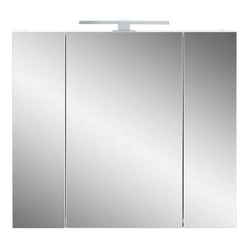 Biała szafka łazienkowa z lustrem 76x71 cm – Germania