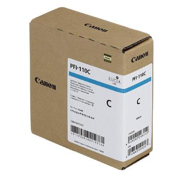 Canon originální ink PFI110C, cyan, 160ml, 2365C001, Canon imagePROGRAF TX-2000, TX-3000, TX-3000, TX-4000