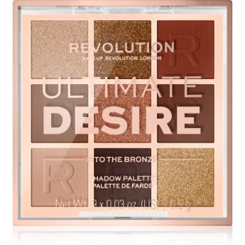 Makeup Revolution Ultimate Desire paleta cieni do powiek odcień Into The Bronze 8,1 g