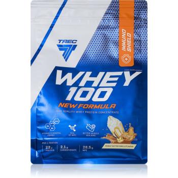 Trec Nutrition Whey 100 New Formula białko serwatkowe smak Peanut Butter-Vanilla 700 g