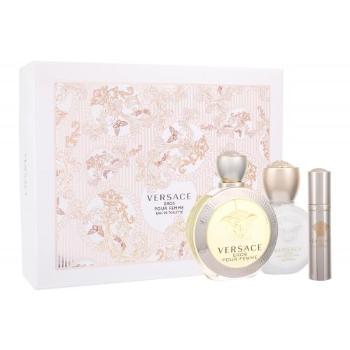 Versace Eros Pour Femme zestaw Edt 100 ml + Balsam do ciała 100 ml + Edt 10 ml dla kobiet