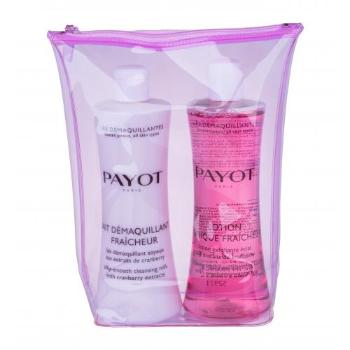 PAYOT Les Démaquillantes zestaw Silky Smooth Cleansing Milk 400 ml + Exfoliating Radiance-Boosting Lotion 400 ml + Cosmetic Bag dla kobiet