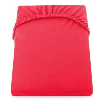 Czerwone prześcieradło elastyczne DecoKing Nephrite Red, 220/240x220 cm