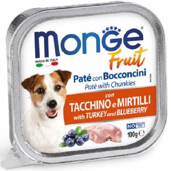 MONGE Fruit Dog Pasztet dla psa z indykiem i borówką 100g