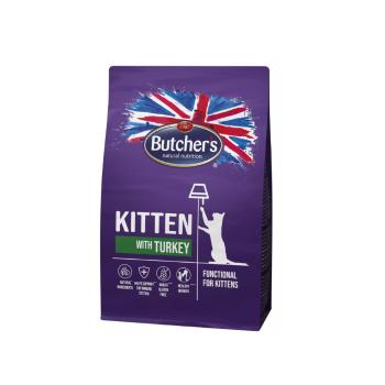 BUTCHER'S Functional Cat Dry Junior z indykiem 800 g