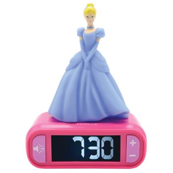 LEXIBOOK Disney Princess Budzik z figurką 3D Night Light