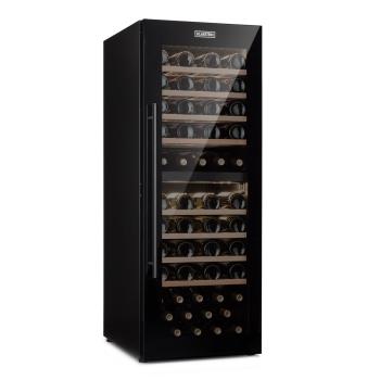 Klarstein Barossa 77 Duo, chłodziarka do wina, 2 strefy, 191 l, 77 butelek, dotykowa, LED, czarna