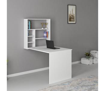 Stół do pracyz półką SEDIR 154,2x90 cm biały