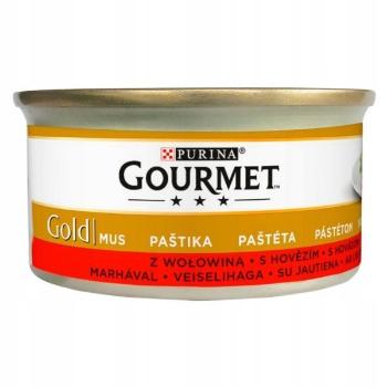 GOURMET Gold Mus z wołowiną dla kota 85 g