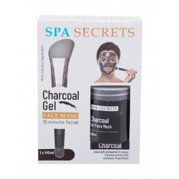 Xpel Spa Secrets Charcoal Gel Face Mask 140 ml maseczka do twarzy dla kobiet Uszkodzone pudełko