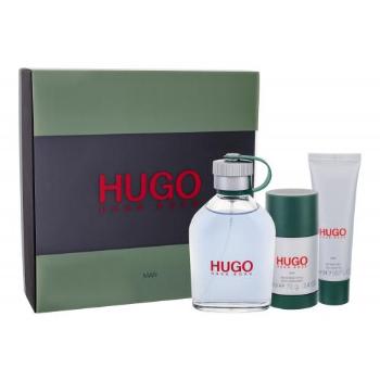 HUGO BOSS Hugo Man zestaw Edt 125ml + 50ml Żel pod prysznic + 75ml deostick dla mężczyzn