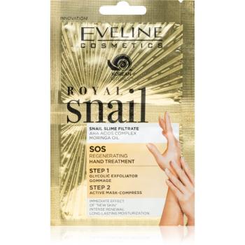 Eveline Cosmetics Royal Snail maska nawilżająca do rąk z ekstraktem ze śluzu ślimaka 2x6 ml