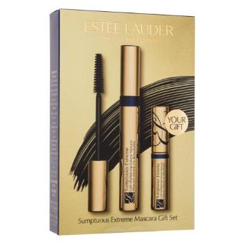Estée Lauder Sumptuous Extreme Gift Set zestaw Tusz do rzęs 8 ml + tusz do rzęs 2,8 ml dla kobiet Uszkodzone pudełko Black