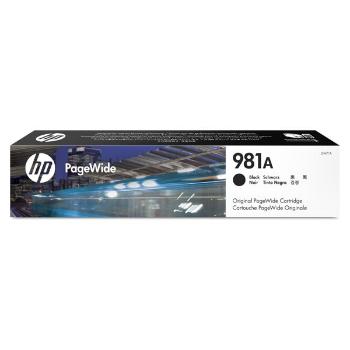 HP originální ink J3M71A, HP 981A, black, 6000str., 106ml, HP PageWide Enterprise Color 556, MFP 586