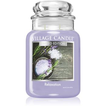 Village Candle Relaxation świeczka zapachowa (Glass Lid) 602 g