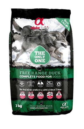 ALPHA SPIRIT Pełnoporcjowa sucha karma dla psów Free range duck kaczka 3 kg
