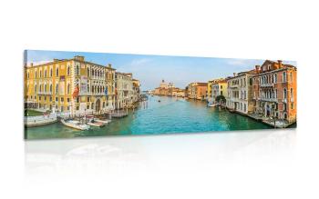 Obraz słynny kanał w Wenecji - 135x45