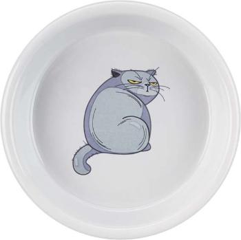 TRIXIE Miska ceramiczna dla kota z kocim motywem 250 ml