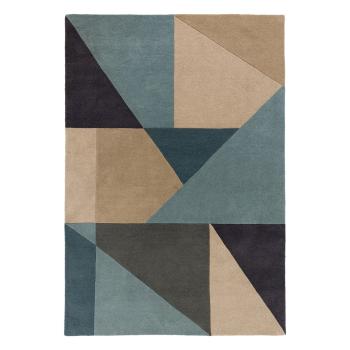 Niebiesko-beżowy dywan wełniany 150x80 cm Arlo Harper – Flair Rugs