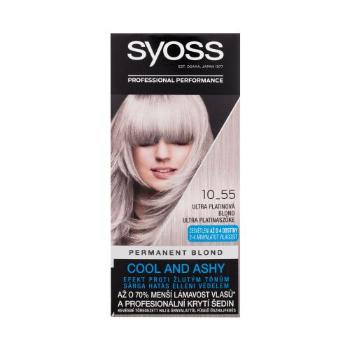Syoss Permanent Coloration Permanent Blond 50 ml farba do włosów dla kobiet 10-55 Ultra Platinum Blond